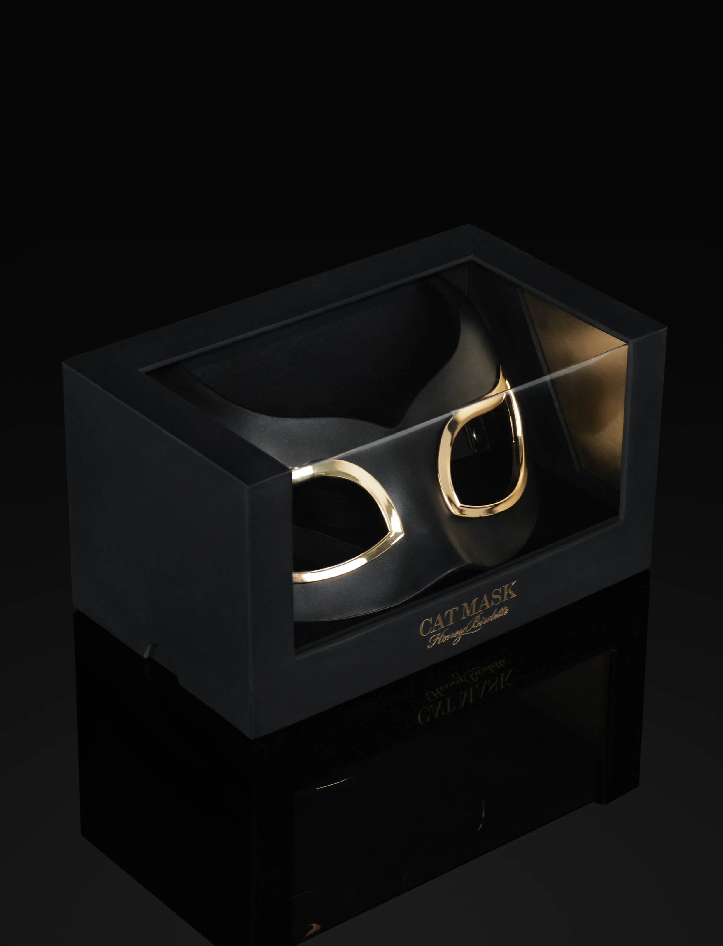 Black Leather Cat Mask - Image 2