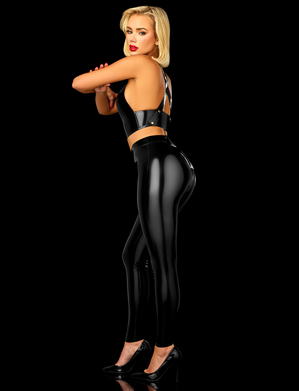 Latex 2.0 Black Leggings - Image 5