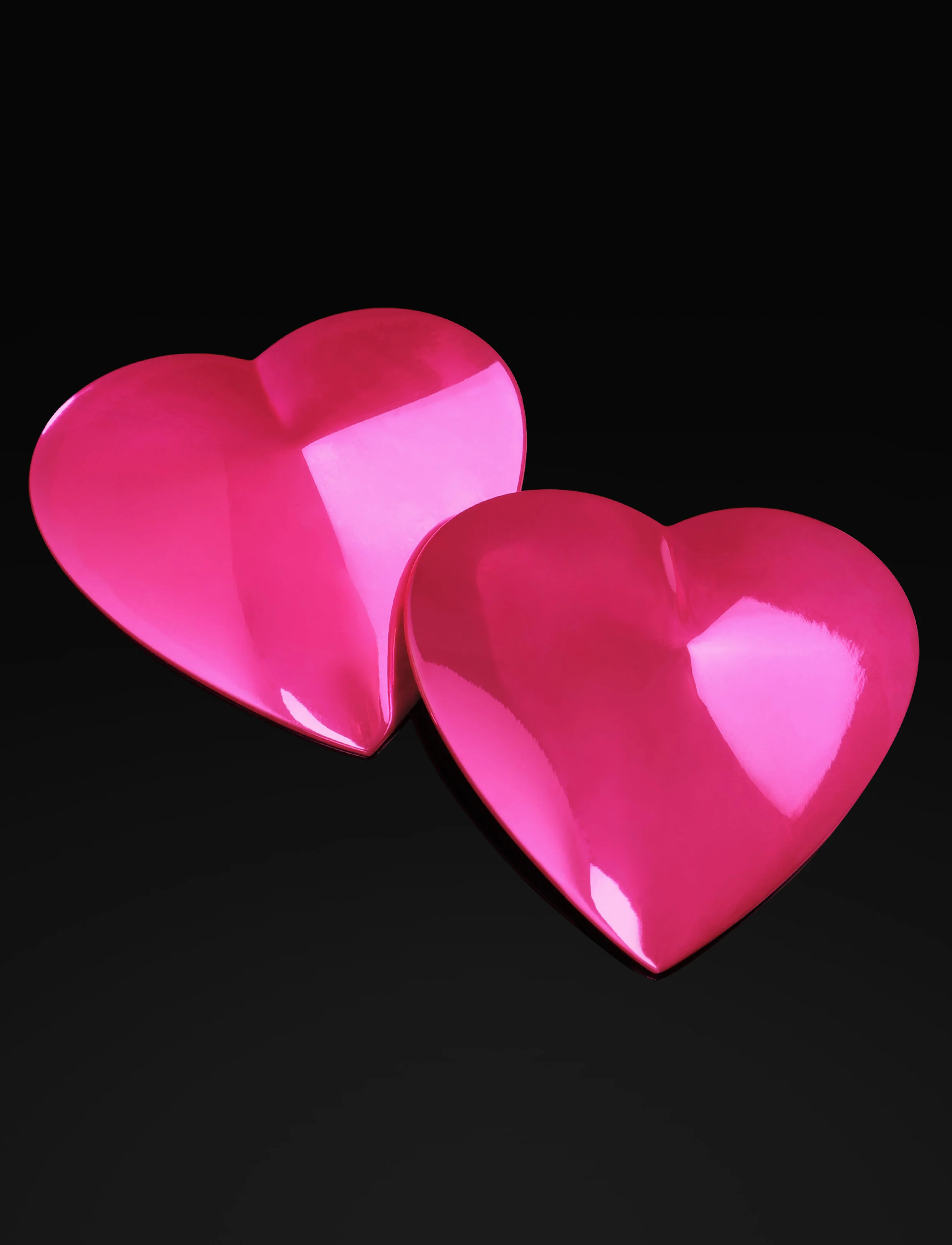 Heart Pasties Hot Pink